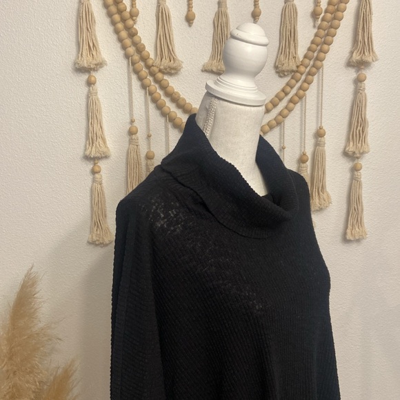 free people beach world traveler turtleneck pull over sweater dolman 3/4 sleeve - Picture 4 of 16